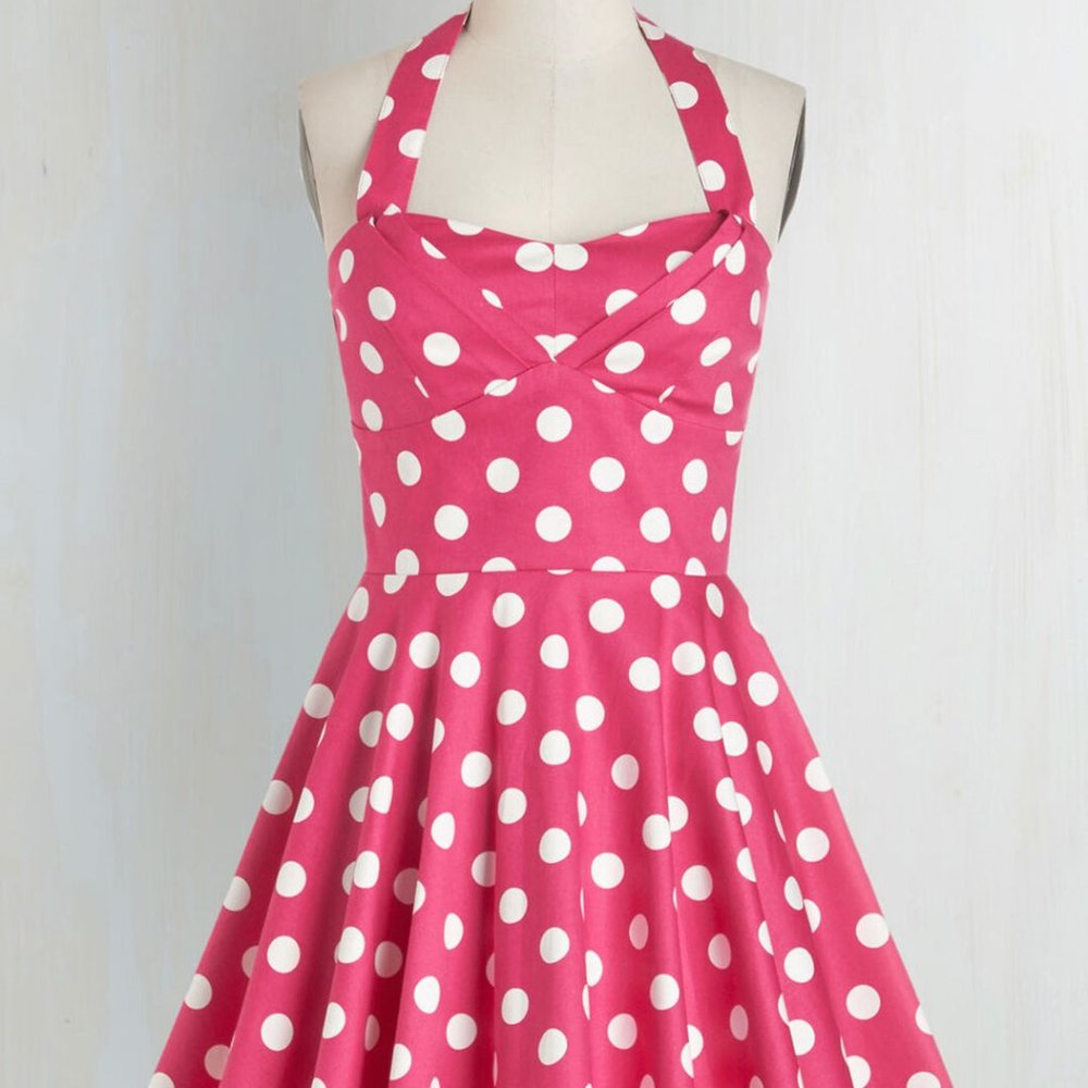 Modcloth Traveling Cupcake Truck Dress in Pink